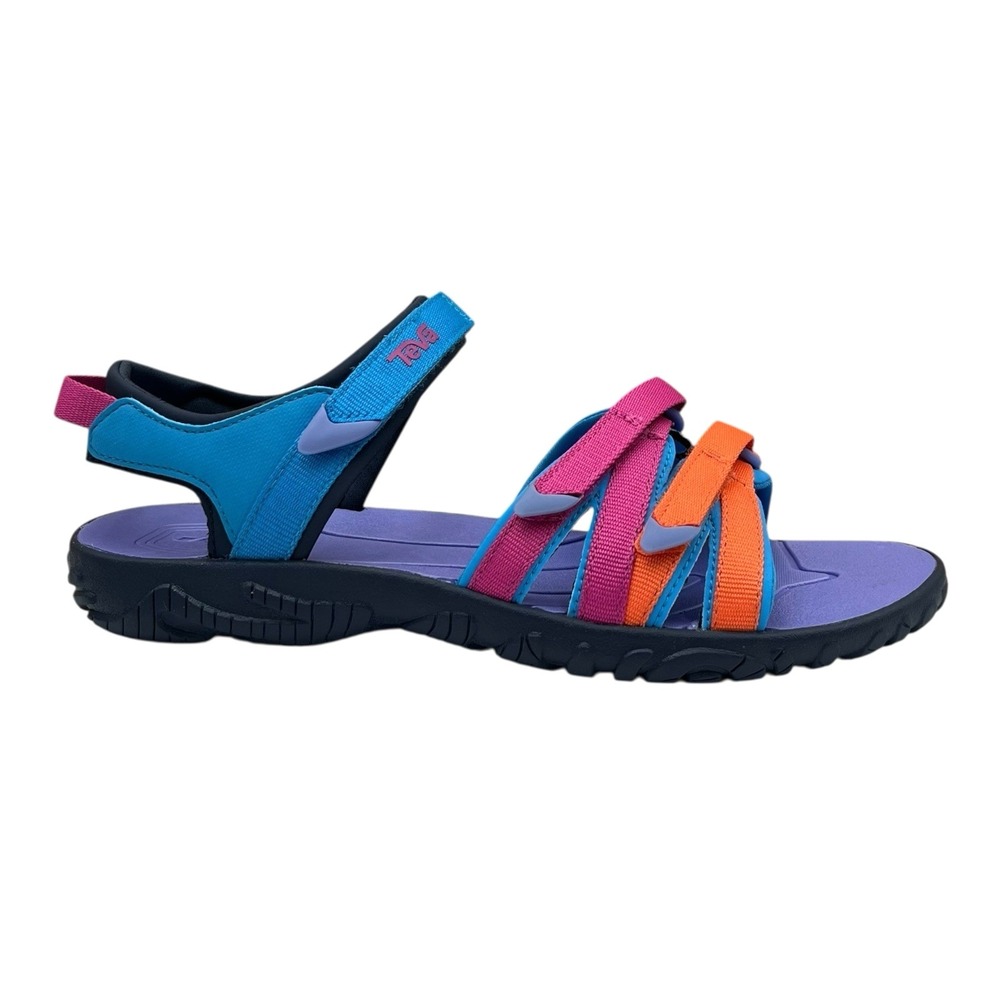 Teva Tirra Youth Big Girls Sport Sandals Size 6 Blue Rose Multi Open Toe Outdoor - Picture 4 of 14